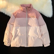 Women&#39;S Gradient Pink Down Jackets 2022 Winter Baggy Comfortable Coat Thickening - £72.05 GBP