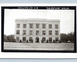 RPPC Major  County Courthouse Fairview Oklahoma OK UNP Postcard P7 - £16.57 GBP