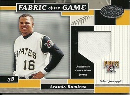 2002 Leaf Certified Materials Fabric Of The Game Debut Aramis Ramirez 99  25/98 - £5.97 GBP