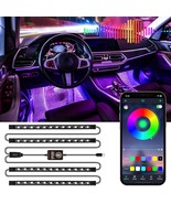 Smart RGB LED Interior Lights 2 Lines Design with USB Port App Control M... - £26.36 GBP