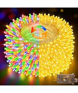 Heceltt Outdoor Christmas String Lights 403FT 1000LED 8 Modes Timer - $39.05 CAD