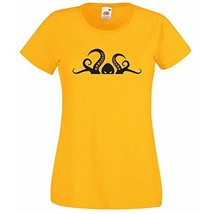 Womens T-Shirt Scary Octopus Head Tentacle, Sea Creature Shirts, Animal ... - £19.17 GBP
