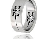Surgical steel tribal gecko ring 8mm wedding band style rss51 thumb155 crop