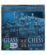 Cardinal - Glass Chess &amp; Checkers - $468.64 MXN