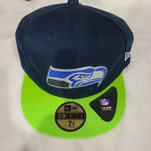 Seattle Seahawks NFL New Era 59Fifty Cap hat 7 1/4 nwt! - £21.35 GBP