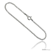 Length 24 - Sterling Silver Italian Thin Rolo Chain 2mm Nickel  - £25.01 GBP