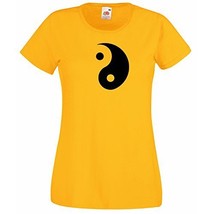 Womens T-Shirt Yin and Yang Symbol, Ethical Symbol Shirt, Taoism Daoism Tshirt - £19.31 GBP