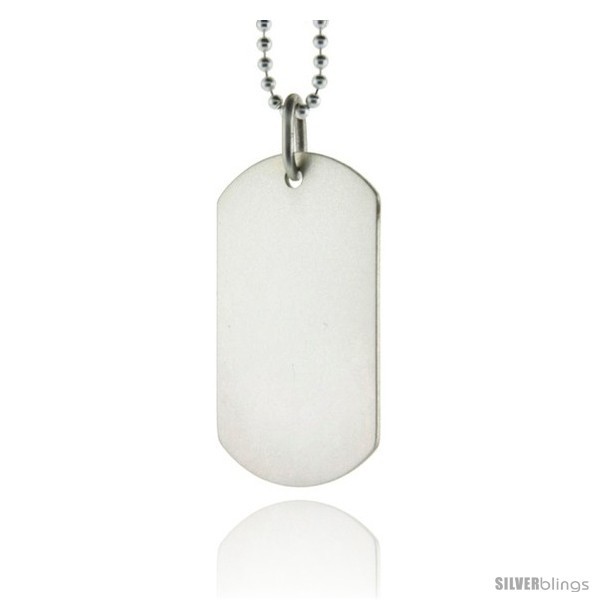 Primary image for Sterling Silver Dog Tag 2 in full 