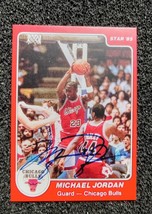 1985 Michael Jordan Autograph Star Rookie Card. Reprint Mint s - £2.23 GBP