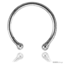 Sterling Silver Non-Pierced Nose Ring / Cuff Earring 12 mm (one  - $10.62