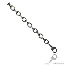 Length 9 - Stainless Steel Cable Link Chain 6 mm (1/4 in.) wide, Necklaces &  - $9.29