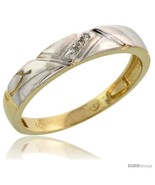 Size 6 - 10k Yellow Gold Ladies&#39; Diamond Wedding Band, 5/32 in wide -Style  - £163.40 GBP