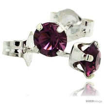 February Birthstone Amethyst-Colored 4mm (0.25 Carat Each) Swarovski Cry... - $8.81