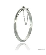 Sterling Silver Children&#39;s Bangle Bracelet High Polished 3/16 in  - £28.12 GBP