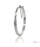 Sterling Silver Children&#39;s Bangle Bracelet Junior Size High Polished 3/1... - $45.80