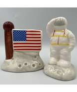 NASA, Moon Landing Astronaut and American flag salt and pepper Shakers - £10.99 GBP
