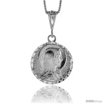 Sterling Silver Mother Mary Medal, 1  - £47.99 GBP