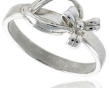 Sterling silver dainty bow ring 5 16 in wide thumb155 crop