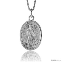 Sterling Silver Baby Jesus / Santo Nino Pendant, 1 1/16  - £37.62 GBP