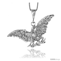 Sterling Silver Eagle Pendant, 2 3/16 in. X 3/4 in (mmX20  - $125.02