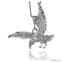 Sterling Silver Eagle Pendant, 1 7/8 in. X 7/8 in (mmX23  - $96.28