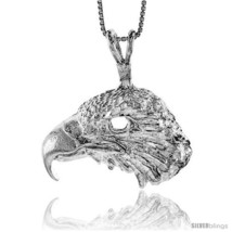 Sterling Silver Large Eagle Head Pendant, 1  - £94.75 GBP