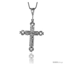 Sterling Silver Cross Pendant, 1 3/8 in -Style  - $46.19