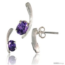 Sterling Silver Fancy Kink Earrings (12mm tall) & Pendant (16mm tall) Set, w/  - $46.36
