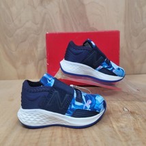 New Balance Kids Sneakers Size 4 Wide Blue Casual Hook &amp; Loop Shoes IDROVIA  - £19.55 GBP