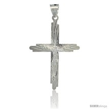Sterling Silver Crucifix Pendant w/ Cross, 1 3/4 in  - $58.66