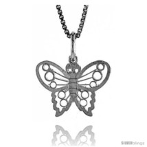 Sterling Silver Small Butterfly Pendant1/2  - $30.42