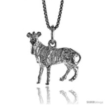 Sterling silver horse pendant 3 4 in tall style 4p553 thumb200