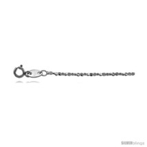 Length 20 - Sterling Silver Italian Twisted Serpentine Chain Diamond Cut 1.5mm  - £13.24 GBP