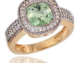 Old ladies natural green amethyst ring cushion cut 3 5 ct 7x7 stone diamond accent thumb155 crop
