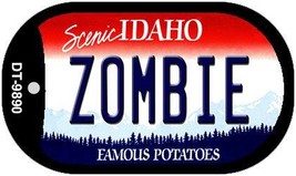Zombie Idaho Novelty Metal Dog Tag Necklace DT-9890 - £12.71 GBP