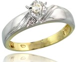 Gold plated sterling silver diamond engagement ring 3 16 in wide style agy110er thumb155 crop