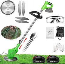 Cordless Weed Eater, Cordless Grass Trimmer, Battery-Operated Weed Eater, - £71.29 GBP
