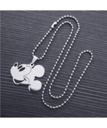 316L Stainless Steel Titanium Anime Mickey Mouse Pendant Necklace (20&quot;, ... - $279.92 MXN