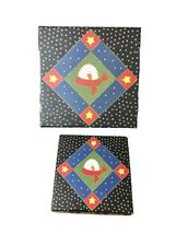 Set Of 2 Christmas Gift Storage Box’s Nesting Compartment Tray Snowman B... - $23.36