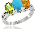 Ld natural peridot turquoise whisky quartz ring 3 stone oval 7x5 mm diamond accent thumb155 crop
