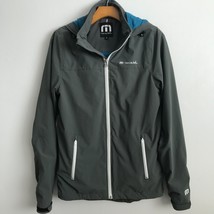 Travis Mathew Jacket Small Gray Long Sleeve Hooded Zip Up Insulated Wind Breaker - £29.26 GBP