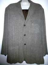 Joseph Abboud Beige 3 Buttons Mens Jacket Blazer Size L Made in Italy P/O - £45.66 GBP