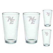 SET  New England Patriots Pint Beer Glasses Etched Tumblers Drinkware - £33.63 GBP+
