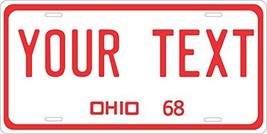 Ohio 1968 Personalized Tag Vehicle Car Auto License Plate - £13.13 GBP