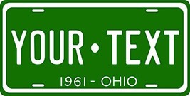 Ohio 1961 Personalized Tag Vehicle Car Auto License Plate - £13.43 GBP