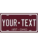 Ohio 1957 Personalized Tag Vehicle Car Auto License Plate - $22.90 CAD