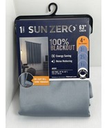 New SUN ZERO 1 Panel 40&#39;&#39;X63” 100% Blackout (4+ Class) Avery  Gray Curtain - £10.47 GBP