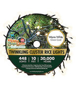 Holiday Bright Lights LED-3MCR448-GWW LED Twinkling Cluster Rice Light S... - $643.76 MXN