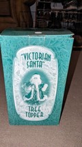 Victorian Santa Green Tree Topper by GiftCo New Old Stock  - £31.57 GBP