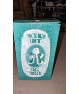 Victorian Santa Green Tree Topper by GiftCo New Old Stock  - £30.96 GBP